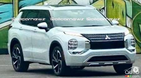 Mitsubishi Outlander 2022, trois quarts avant